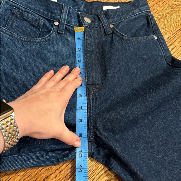 BLDWN | Two-Tone Vintage Straight Leg Crop Cotton Enigma Jeans Sz 24 - Picture 9 of 11